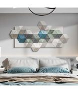 interoknack Modern Geometric 3D Abstract Relief Wall Art, Hand-Painted T... - $989.00