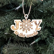 Ornament - Joy to the World - Raw Wood 2x4in - £11.55 GBP