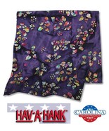 BATIK PURPLE TIE DYE BANDANA Kerala COTTON Head Neck Wrap Face Mask Scar... - $130.97 MXN