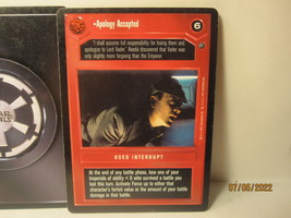 1997 Star Wars CCG Card: Apology Accepted - black border - $3.25