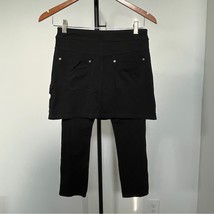 Athleta Bettona 2-in-1 Mini Skirt with Attached Capri Leggings Black Siz... - $24.99