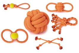 Ruff Rope Toy Collection for Dogs Extra Tough BIG Dog Toys Rope Ball Knot Tennis - £9.46 GBP