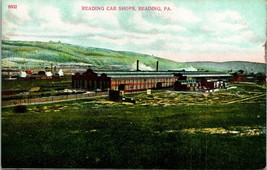 Vtg Postcard 1910s Reading PA - reading Railroad Car Shops Unused - £7.25 GBP