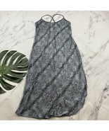 Violets &amp; Roses Womens Vintage Y2k Midi Slip Nightie Dress Size M Gray S... - $35.19 CAD