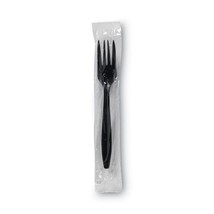Dixie PFH53C Individually Wrapped HW Plastic Forks - Black (1000/Carton)... - $108.99