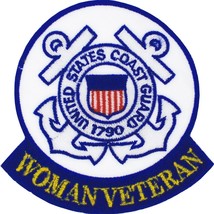 Eagle Emblems Patch-US Coast Guard Woman Veteran (3-5/8&quot;) - £7.52 GBP