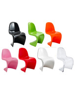 Mid-Century Modern ABS ‘Wave’ Stack Chair Dining Side Accent Adult 240 lb Weight - $119.99