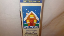 New Welcome Winter House Garden Flag Yard  Size 28&quot; x 40&quot; Christmas Holiday - £12.77 GBP