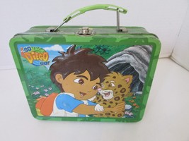 2006 TIN LUNCHBOX VIACOM GO DIEGO GO! USED RAISED PATTERN - $73.09 MXN