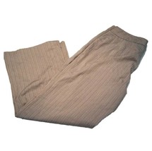 Anne Klein Gray High Rise Pinstripe Stretchy Capri Dress Pants Size 12 - £17.05 GBP