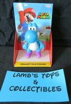 Super Mario Jakks Pacific 2.5" collectible figure 2020 Nintendo Blue Yoshi toy  - £15.48 GBP