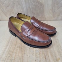 Rockport Mens Penny Loafers Size 9.5 M Brown Slip On Shoes Sole Innovation - $33.87