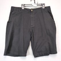 Volcom Black Bermuda Shorts Men's 38x10.5" Y2K Streetwear Skater Surfer ... - $24.00
