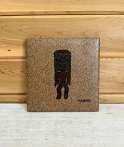 Hawaii Vintage Handmade Trivet Tile Decoration Tiki Man - £23.19 GBP