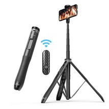 51&quot; Selfie Stick Tripod, All In One Extendable Phone Tripod Stand With Bluetooth - £45.86 GBP
