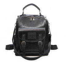 Fashion Women Backpack High Quality Youth PU Leather Backpacks for Teenage Girls - £39.38 GBP