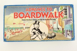 Vintage Toy Board Game 1985 Parker Brothers Advance To Boardwalk High Rises - £18.94 GBP