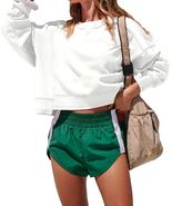 Darong Womens Oversized Patchwork Plush Sweatshirt White Size XL - $419.89 MXN Darong Womens Oversized Patchwork Plush Sweatshirt White Size XL - $419.89 MXN