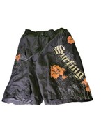 Board Swimming Trunks Shorts Surfing Black Size Large Floral Swim - £10.98 GBP