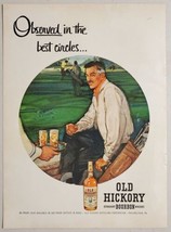 1955 Print Ad Old Hickory Bourbon Whiskey Golfers Enjoy a Sip - £11.20 GBP