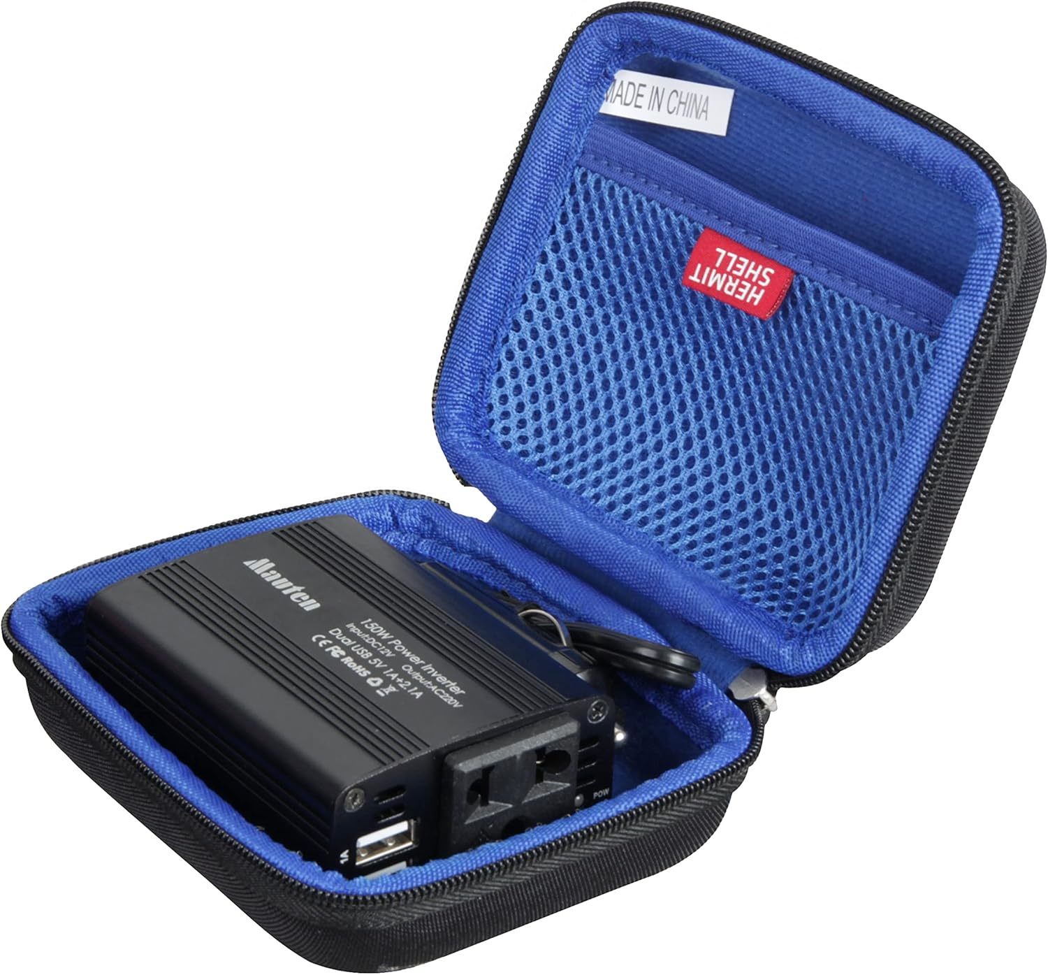 Hermitshell Hard Travel Case For Bapdas 150W / Foval 150W Car Power, Bla... - $35.99