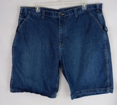 Full Blue Men&#39;s Dark Wash Distressed Jean Shorts Size 46 Inseam 10&quot; - £15.49 GBP