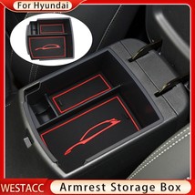 Car Center Console Armrest Storage Box for Kona Encino 2017-2021 Arm Rest Stowin - £31.39 GBP