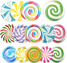 Candy Land Party Decoration,Candy Themed Plates and Napkins Decorations Lollipop - $22.43