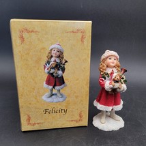 Boyds Yesterdays Child Dollstone Felicity Bearing Gifts Christmas Figuri... - $39.59