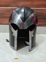 New Medieval Steel Armour Helmet Crusader knight Helmet Costume Viking Cosplay - £110.58 GBP