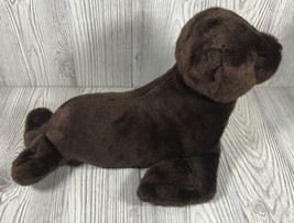 Baby Sea Lion Plush Stuffed Animal  Brown 16” Destination Nation By Auro... - £11.65 GBP