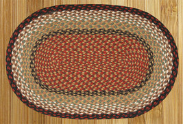 Capitol Earth Rugs 08-019 Burgundy-Mustard Jute Braided Rug - $548.74