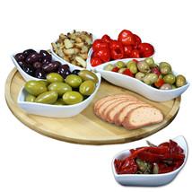 Elama Signature Modern 13.5 Inch 7pc Lazy Susan Appetizer and Condiment ... - $47.57