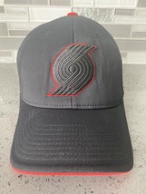 Portland Trail Blazers NBA Adidas Fitted Hat/Cap: Gray & Black, Sz Small-Medium - $14.40