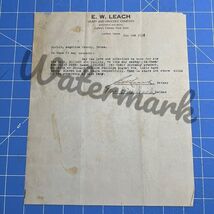 Vintage Letter Lufkin Texas Grocery Store 1936 E. W. Leach Cute Funny Si... - $30.24 CAD