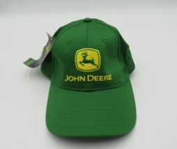 John Deere Hat Mens Strapback Adjustable New Promotional Green Deer Yellow Logo - £11.63 GBP