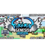 Pokemon Genesis GBA Rare GameBoy Advance Game Cartridge Custom ROM - £14.93 GBP