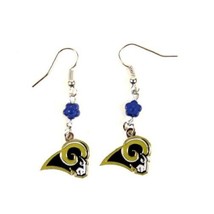 Los Angeles Rams NFL Sophie Style Dangle Earrings - £15.39 GBP