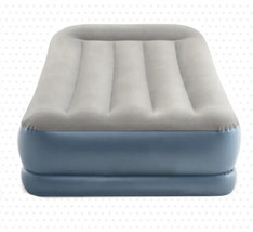 Intex Twin 13&quot; Dura-Beam Mid-Rise Pillow Rest Airbed Mattress with Internal Pump - £19.68 GBP
