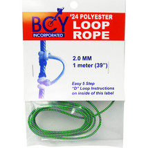 BCY 24 D-Loop Material Flo Green/Black 1m - $42.56