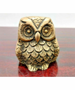 Vintage Bronze Handmade Statue Figurine of Owl - $1,317.53 MXN