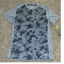 Boys Shirt Short Sleeve Tek Gear Gray DryTek Athletic Tee Shirt-size 14/16 - $9.90