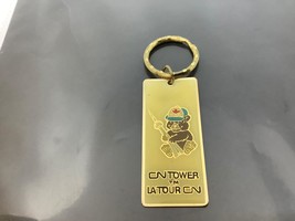 Vintage Souvenir Keyring Cn Tower Keychain Toronto Canada Ancien Porte-Clés Tour - £6.78 GBP