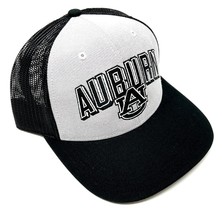 AUBURN UNIVERSITY TIGERS LOGO GREY BLACK MESH TRUCKER SNAPBACK HAT CAP R... - $9.45