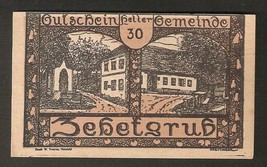 Austria Gemeinde ZEHETGRUB Nieder-Österreich 30 heller 1920 Josep Watschka Ebner - £6.29 GBP