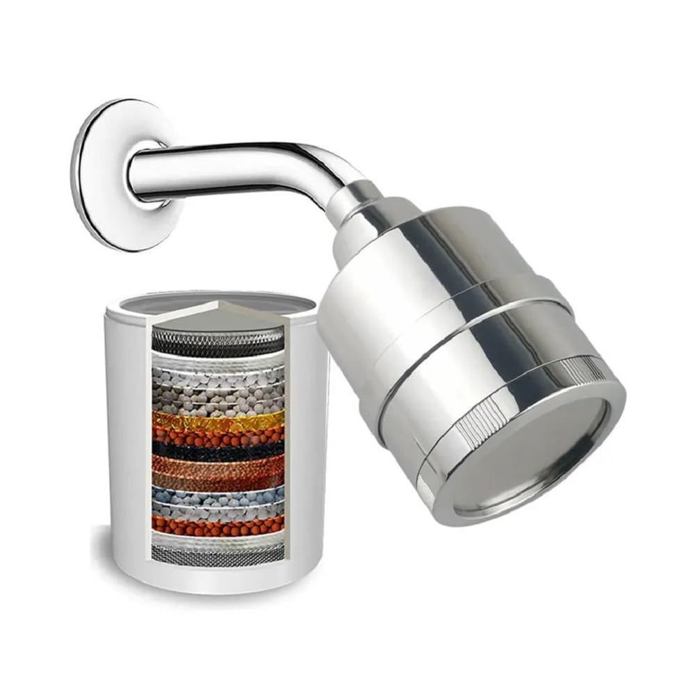 Cascada 15-Stage Filtered Rainfall Shower Head  Elevate Every Drop to P... - $118.75