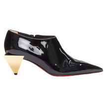 Christian Louboutin Xilobooties Pyramid Heel Patent Pump Women Black Size 38 - $614.65