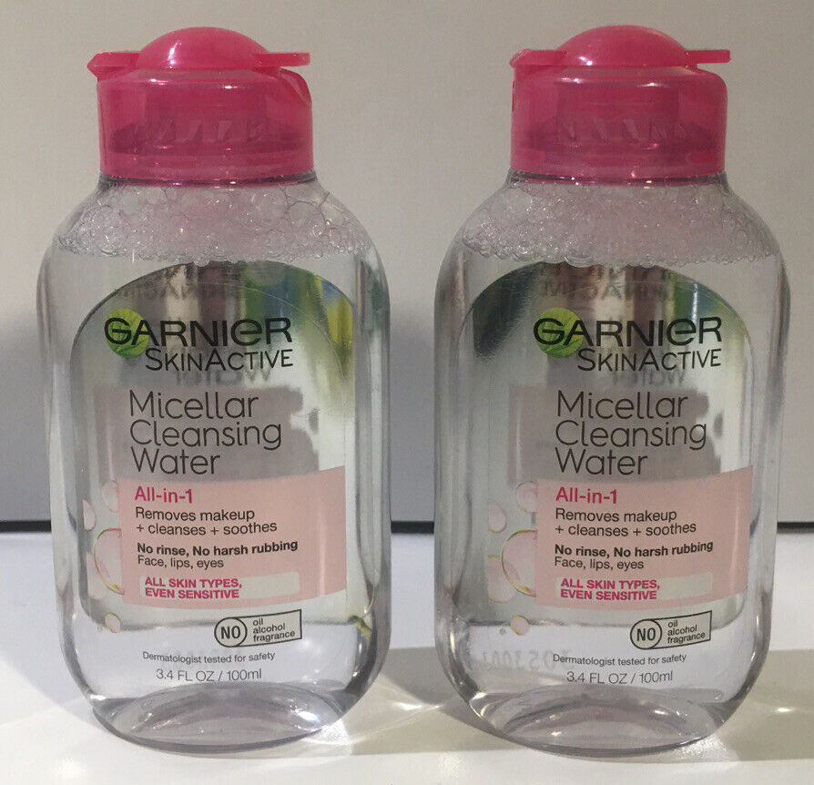 Lot of 2, Garnier SkinActive Micellar Cleansing Water 3.4 Fl. Oz. - $2.98