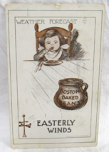 1910 Comic Postcard Roth Clangley Weather Forecast Easterly Winds Kid Ea... - $2.96
