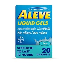 Aleve Pain Reliever &amp; Fever Reducer Liquid Gels,*08/2026* Naproxen Sodiu... - €8,56 EUR